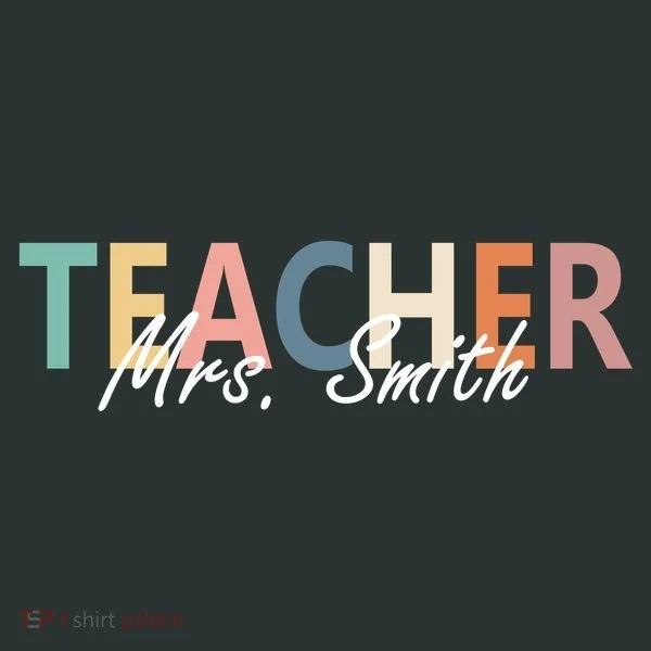 Cute Personalize Teacher Customizable Gift Custom Toddler T-Shirt