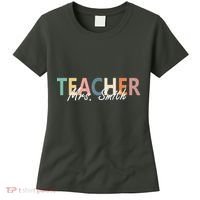 Cute Personalize Teacher Customizable Gift Custom Women's T-Shirt thumb 0