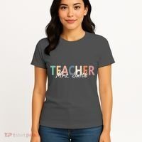 Cute Personalize Teacher Customizable Gift Custom Women's T-Shirt thumb 4