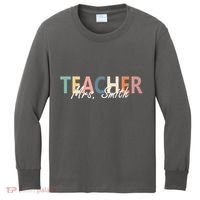 Cute Personalize Teacher Customizable Gift Custom Kids Long Sleeve Shirt thumb 0