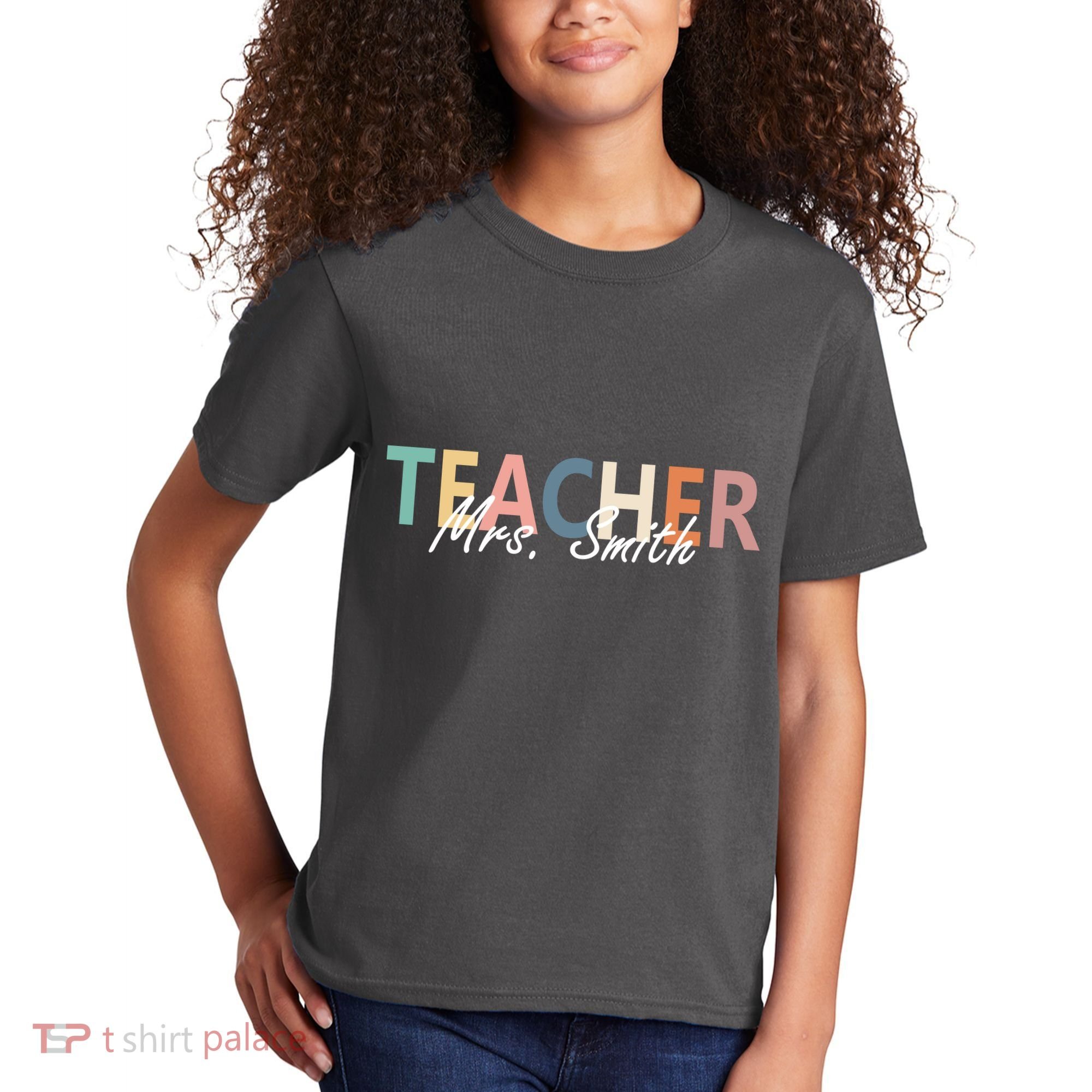 Cute Personalize Teacher Customizable Gift Custom Kids T-Shirt
