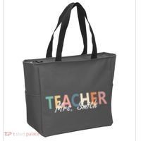 Cute Personalize Teacher Customizable Gift Custom Tote Bag thumb 2