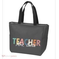 Cute Personalize Teacher Customizable Gift Custom Tote Bag thumb 3