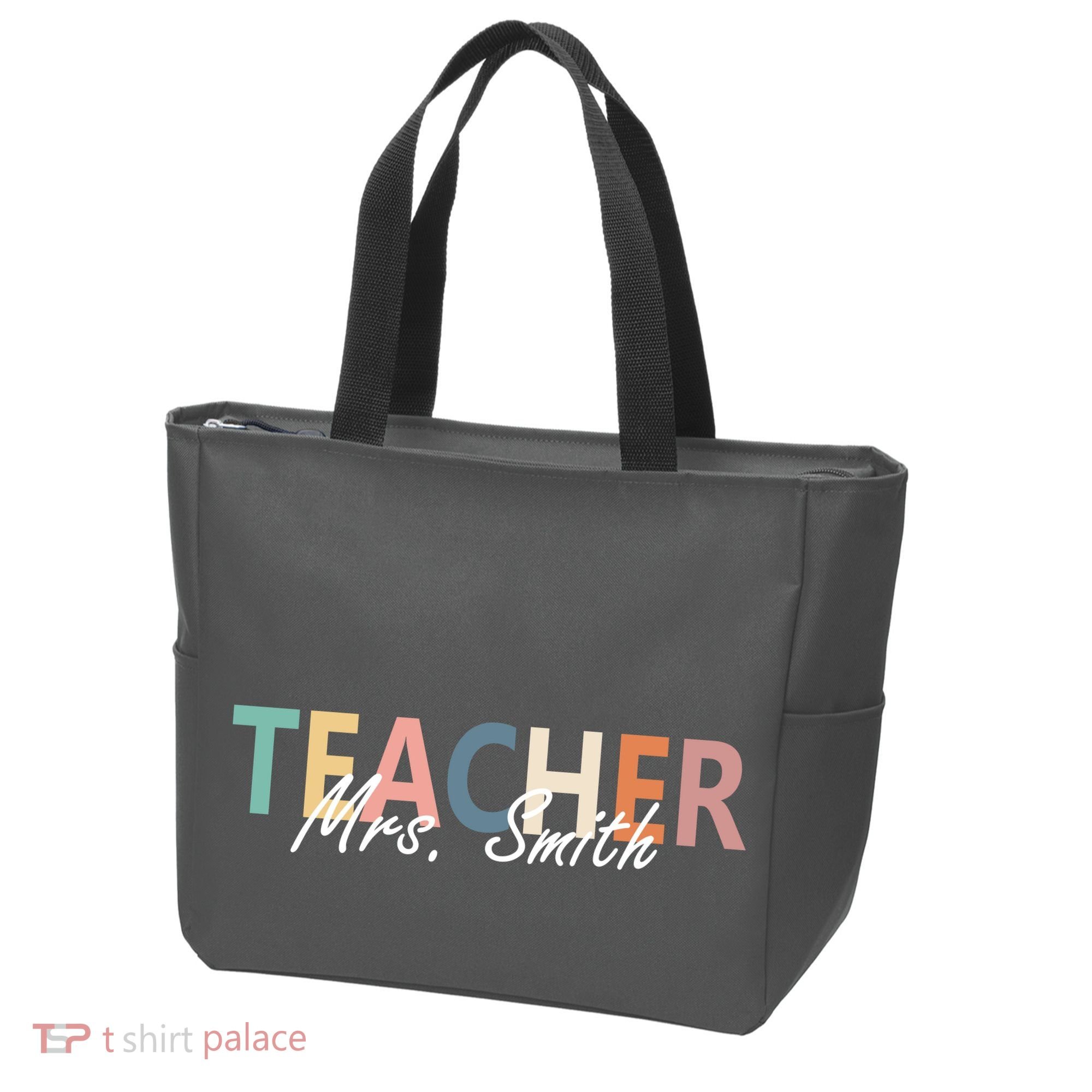 Cute Personalize Teacher Customizable Gift Custom Tote Bag