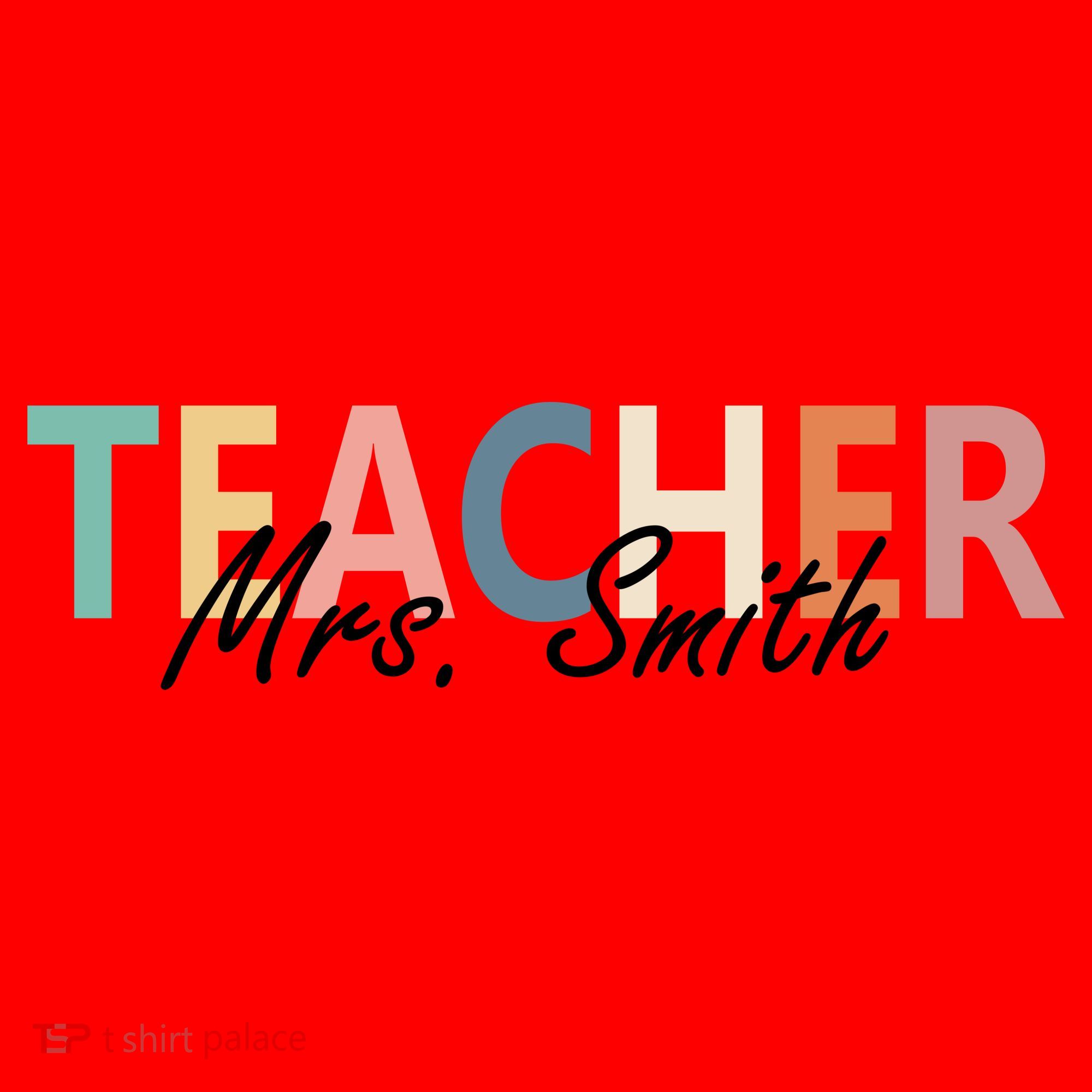 Cute Personalize Teacher Customizable Gift Custom Santa Hat