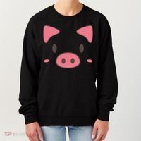 Cute Piggy Face Halloween Costume Women's Sweatshirt thumb 0