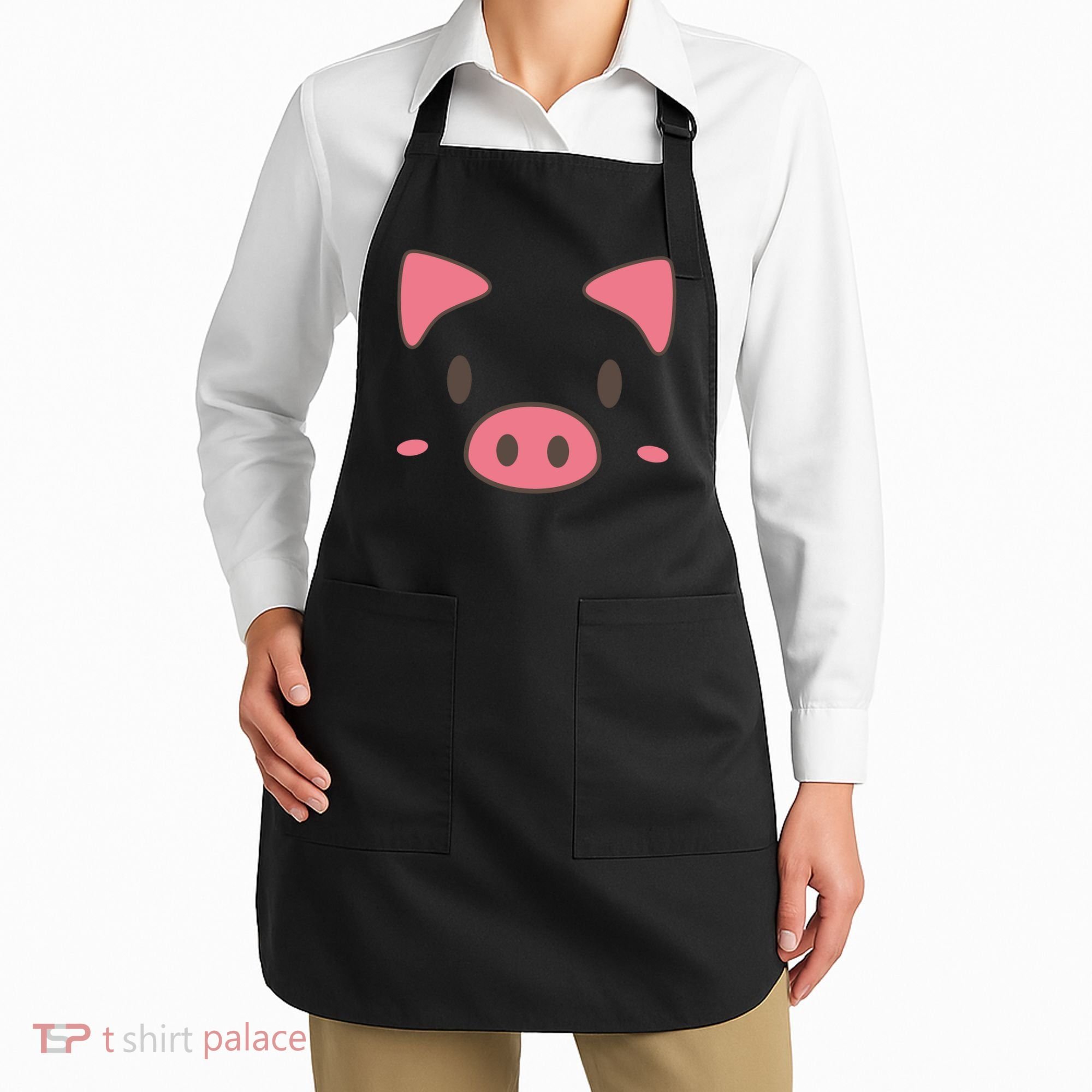 Cute Piggy Face Halloween Costume Apron