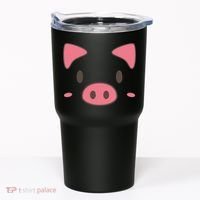 Cute Piggy Face Halloween Costume Tumbler thumb 0