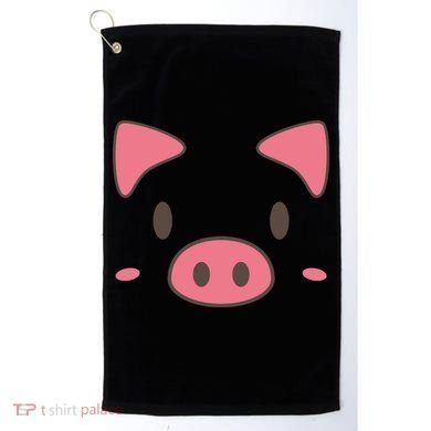 Cute Piggy Face Halloween Costume Golf Towel