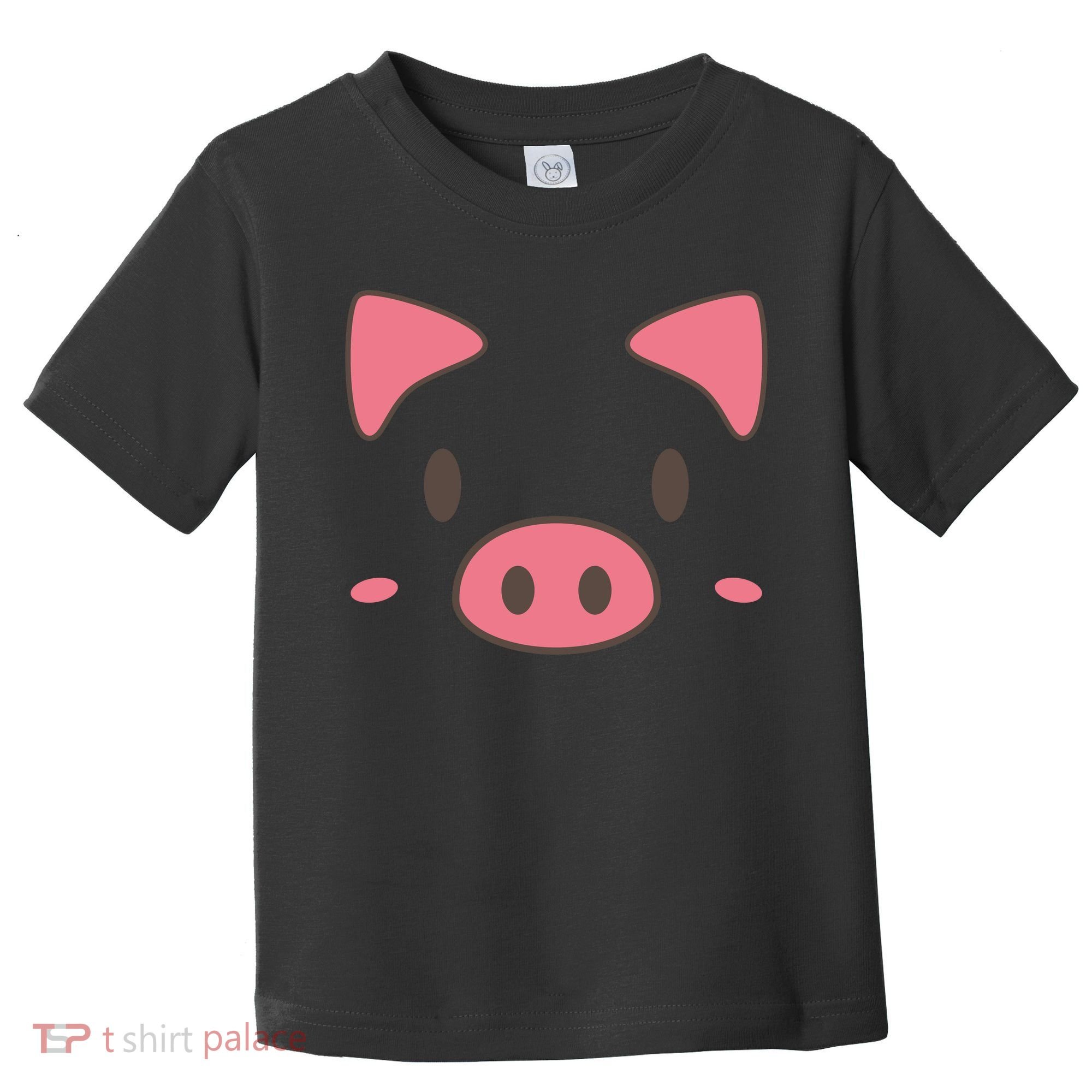 Cute Piggy Face Halloween Costume Toddler T-Shirt