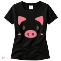 Cute Piggy Face Halloween Costume Women's T-Shirt thumb 0