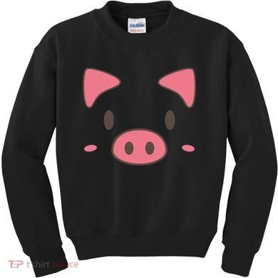 Cute Piggy Face Halloween Costume Kids Sweatshirt