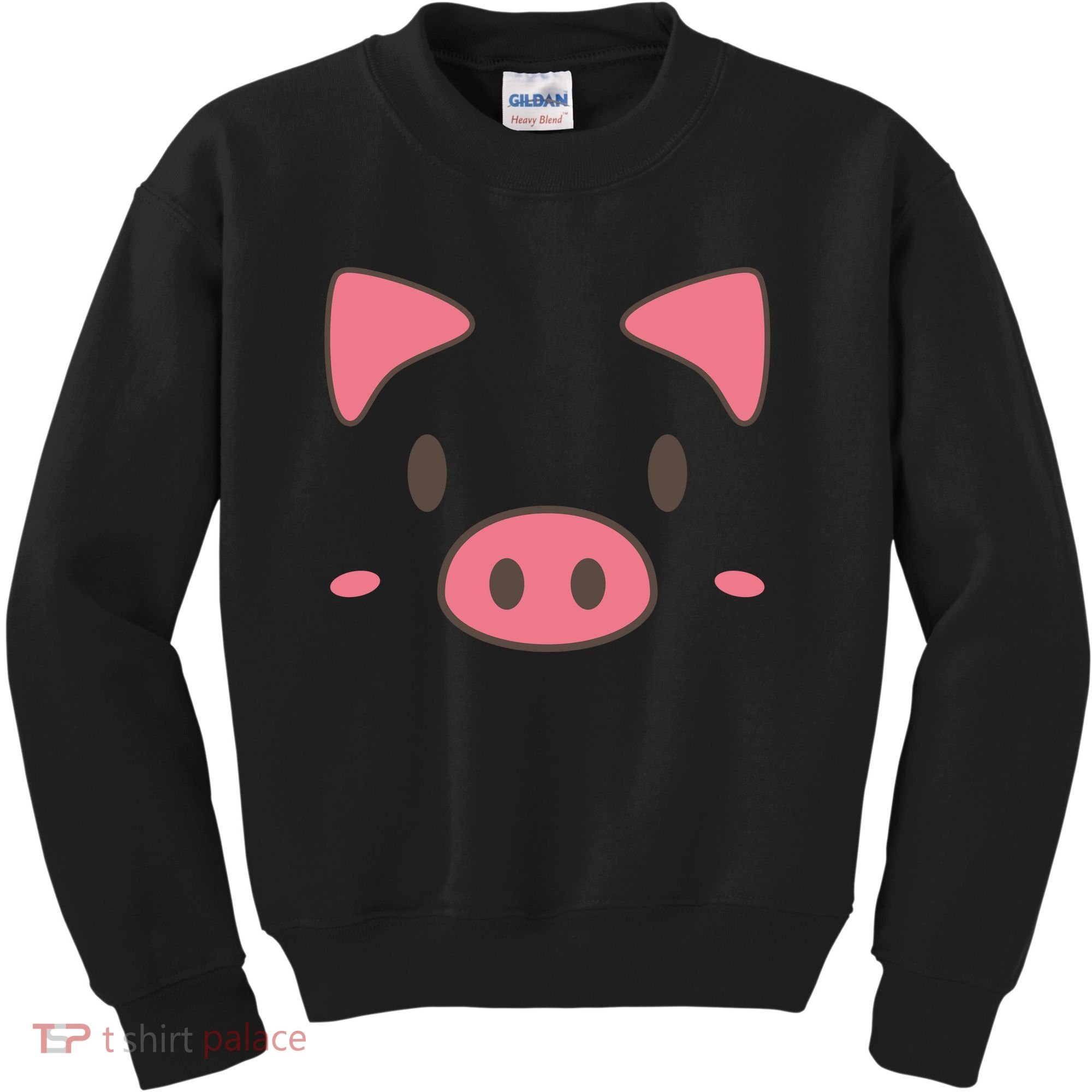 Cute Piggy Face Halloween Costume Kids Sweatshirt