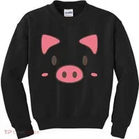 Cute Piggy Face Halloween Costume Kids Sweatshirt thumb 0