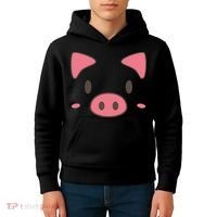 Cute Piggy Face Halloween Costume Kids Hoodie thumb 4