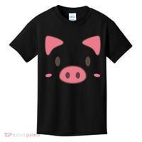 Cute Piggy Face Halloween Costume Kids T-Shirt thumb 0