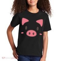 Cute Piggy Face Halloween Costume Kids T-Shirt thumb 2