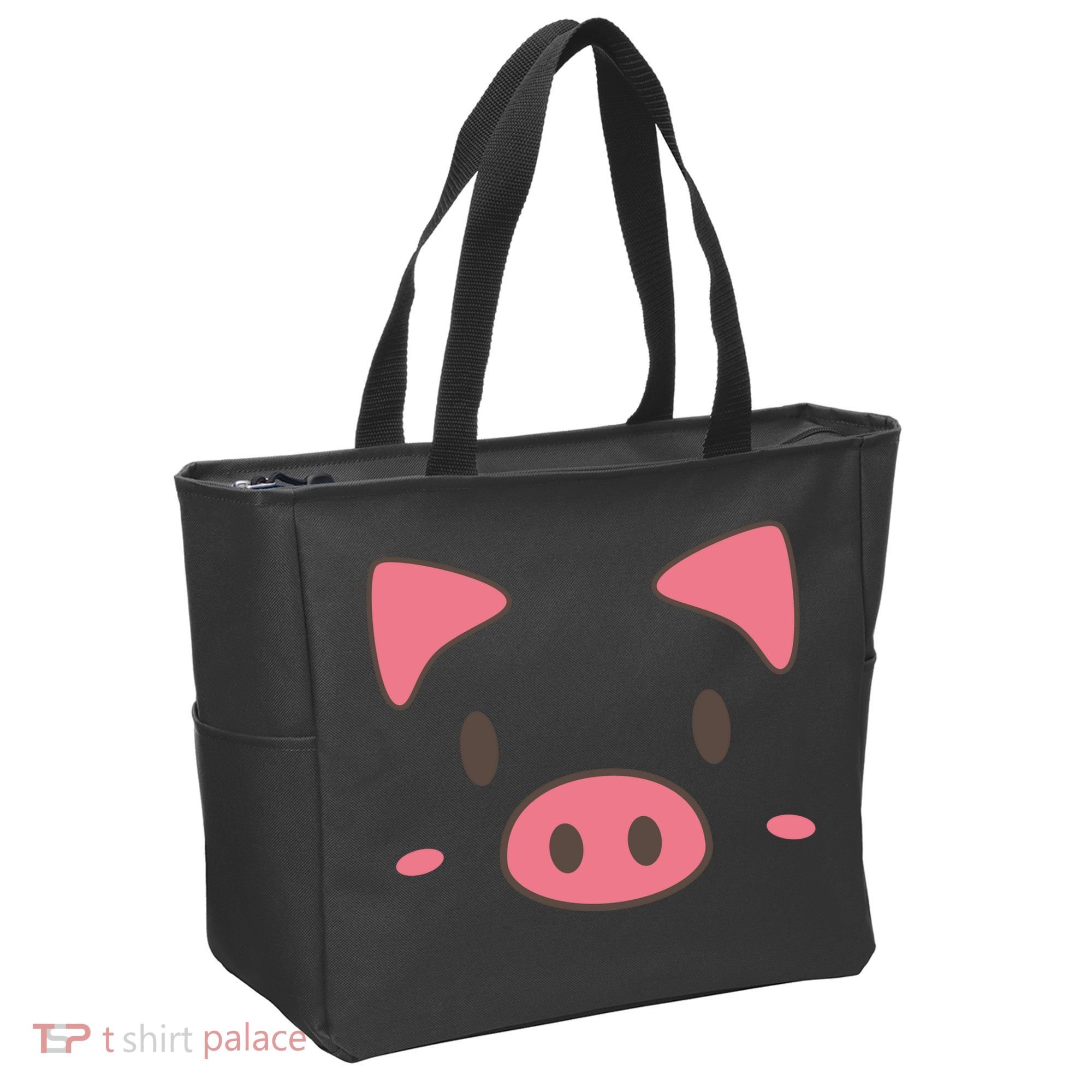 Cute Piggy Face Halloween Costume Tote Bag