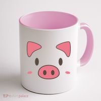 Cute Piggy Face Halloween Costume Coffee Mug thumb 1