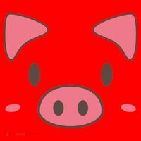 Cute Piggy Face Halloween Costume Santa Hat thumb 1