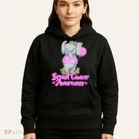 Cute Pink Elephant Breast Cancer Awareness Hoodie thumb 5