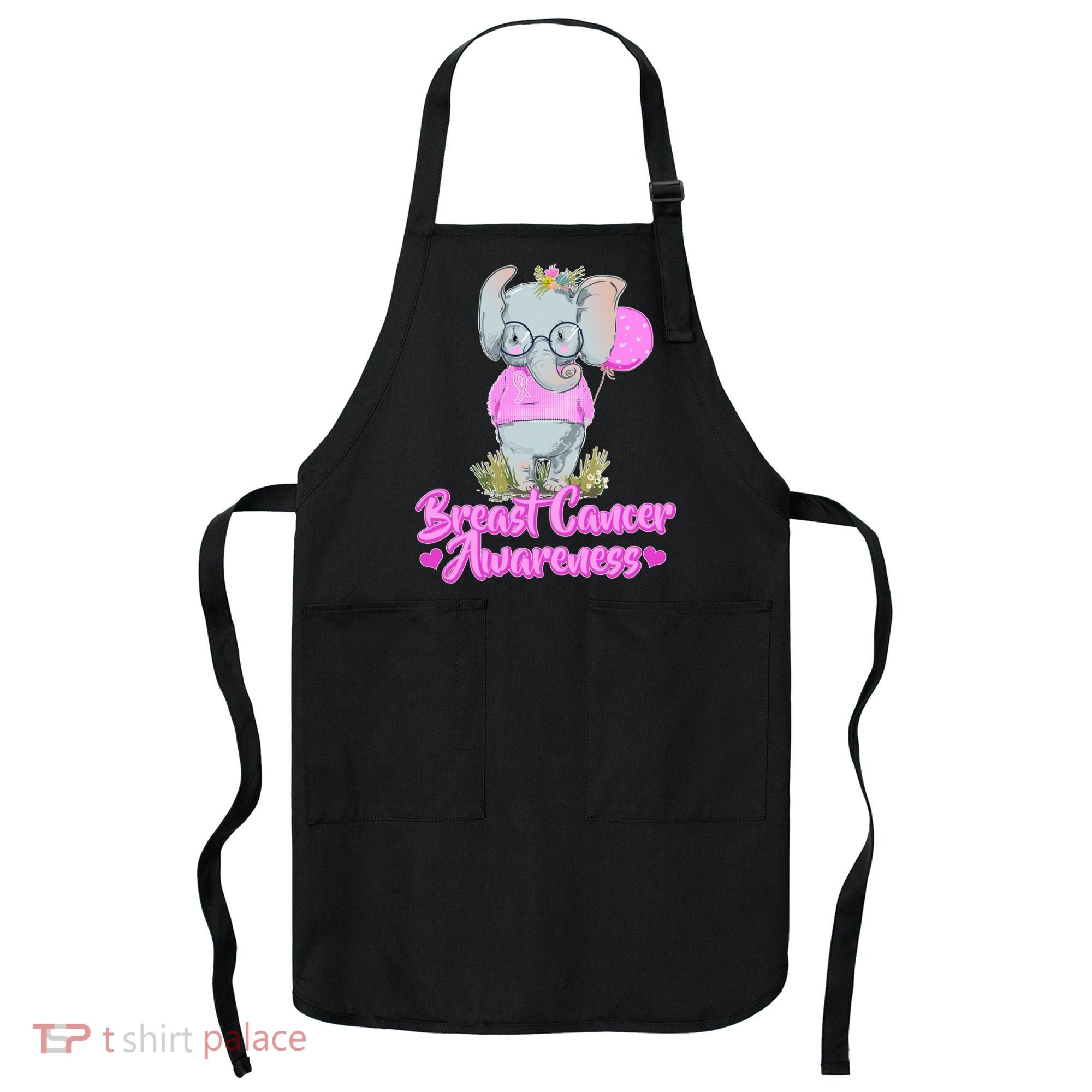 Cute Pink Elephant Breast Cancer Awareness Apron
