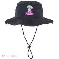 Cute Pink Elephant Breast Cancer Awareness Bucket Hat thumb 0