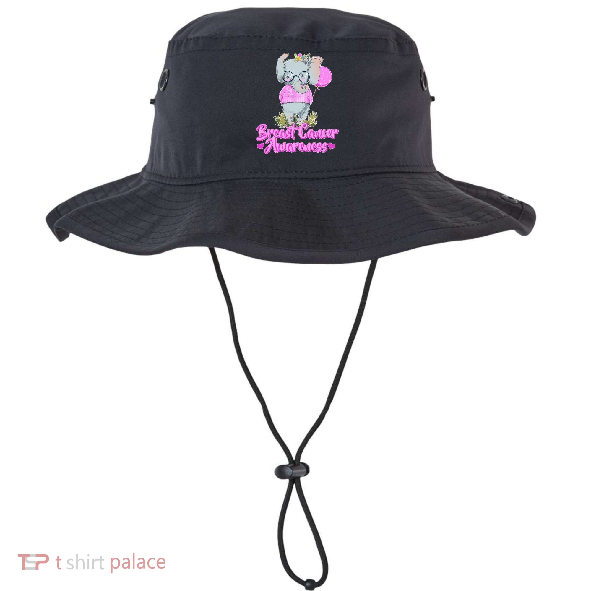 Cute Pink Elephant Breast Cancer Awareness Bucket Hat