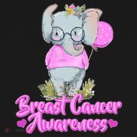 Cute Pink Elephant Breast Cancer Awareness Bucket Hat thumb 4