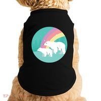 Cute Polar Bears Rainbow Doggie Tank thumb 0