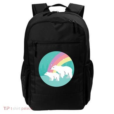 Cute Polar Bears Rainbow Backpack