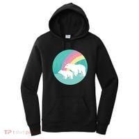 Cute Polar Bears Rainbow Women's Hoodie thumb 0