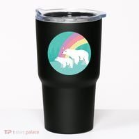 Cute Polar Bears Rainbow Tumbler thumb 0