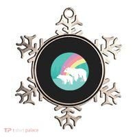 Cute Polar Bears Rainbow Ornament thumb 0