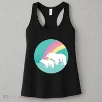 Cute Polar Bears Rainbow Women's Tank Top thumb 3