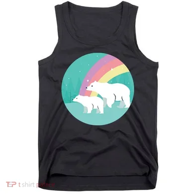 Cute Polar Bears Rainbow Tank Top