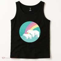 Cute Polar Bears Rainbow Tank Top thumb 2