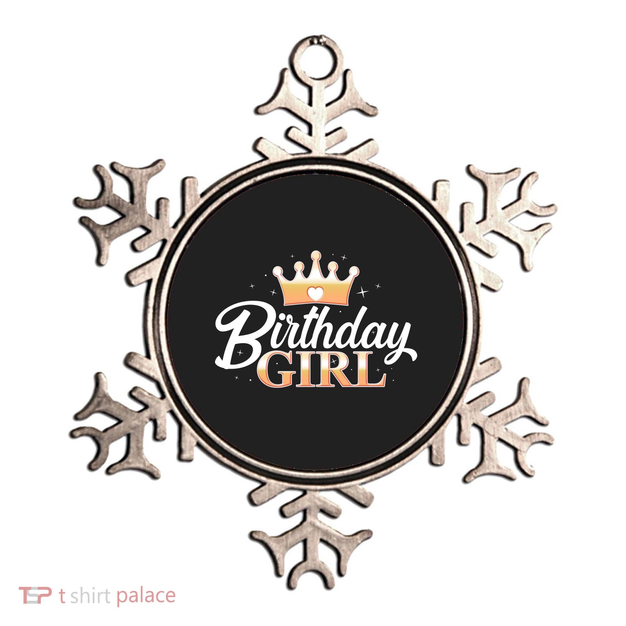 Cute Princess Tiara Birthday Girl  Ornament