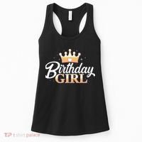Cute Princess Tiara Birthday Girl  Women's Tank Top thumb 0