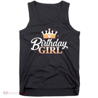 Cute Princess Tiara Birthday Girl  Tank Top