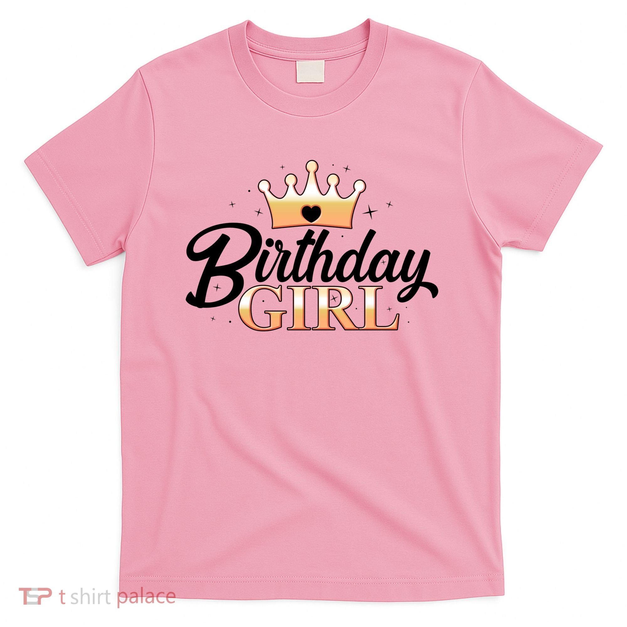 Cute Princess Tiara Birthday Girl  T-Shirt