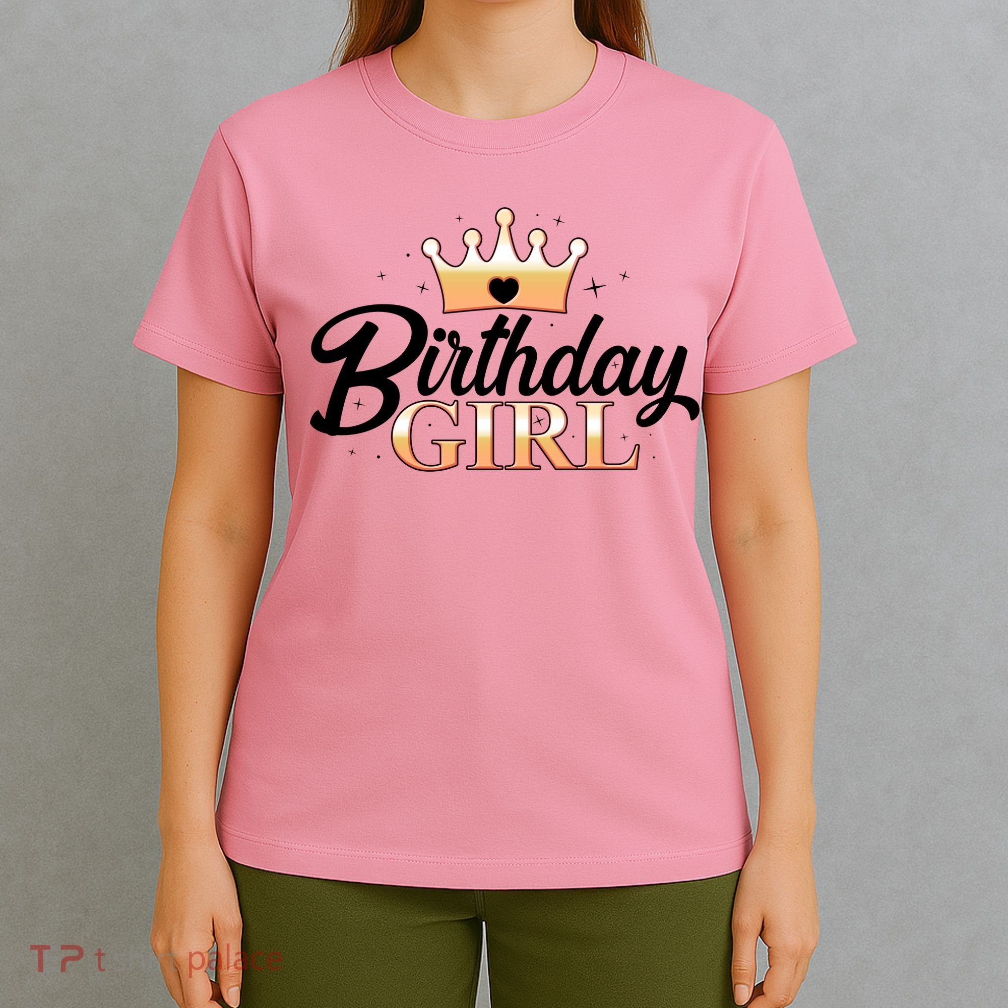 Cute Princess Tiara Birthday Girl  T-Shirt