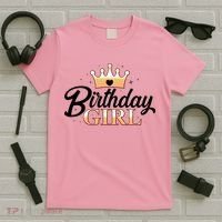 Cute Princess Tiara Birthday Girl  T-Shirt thumb 5