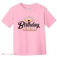 Cute Princess Tiara Birthday Girl  Toddler T-Shirt thumb 0