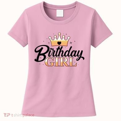 Cute Princess Tiara Birthday Girl  Women's T-Shirt