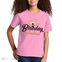 Cute Princess Tiara Birthday Girl  Kids T-Shirt thumb 2