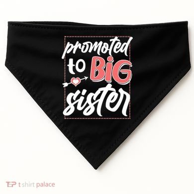 Cute Promoted To BIG Sister USA-Made Doggie Bandana