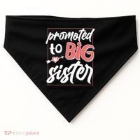 Cute Promoted To BIG Sister USA-Made Doggie Bandana thumb 0