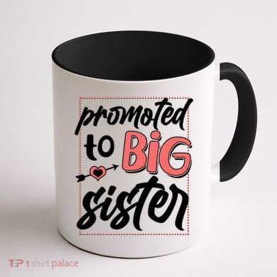 Cute Promoted To BIG Sister Coffee Mug back