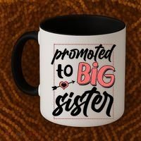 Cute Promoted To BIG Sister Coffee Mug thumb 2
